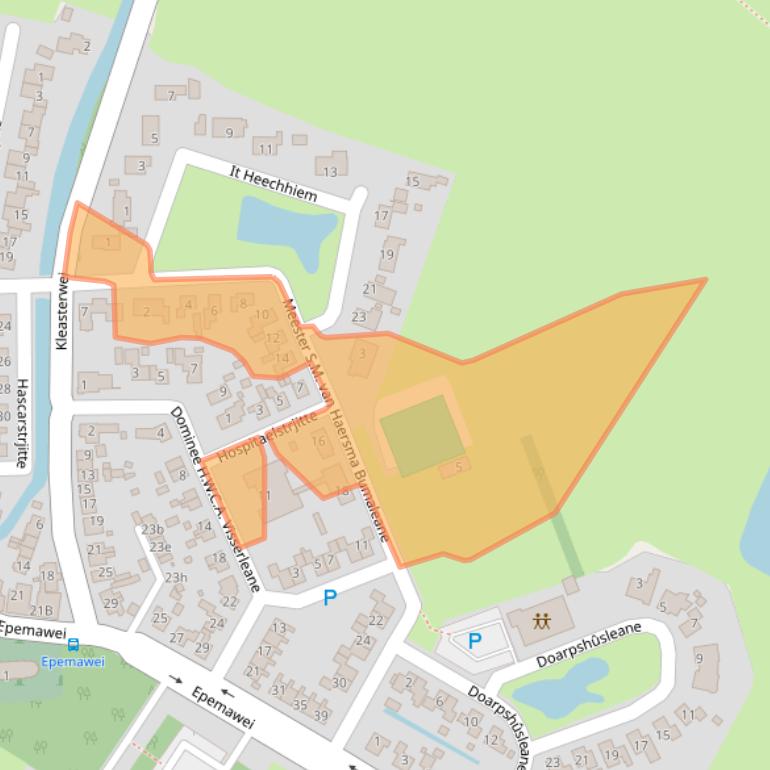 Kaart van postcodegebied 8633KC.