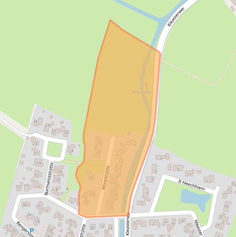 Kaart van postcodegebied 8633KM.