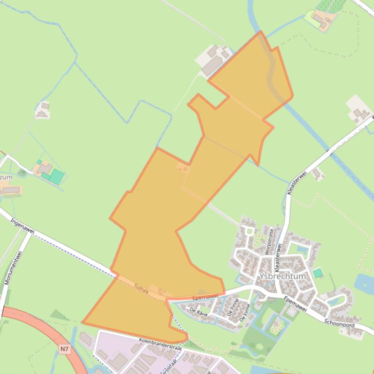 Kaart van postcodegebied 8633KX.