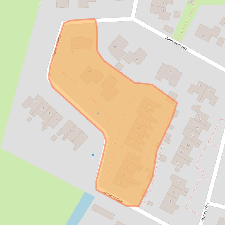 Kaart van postcodegebied 8633LB.