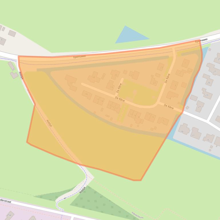 Kaart van postcodegebied 8633LC.