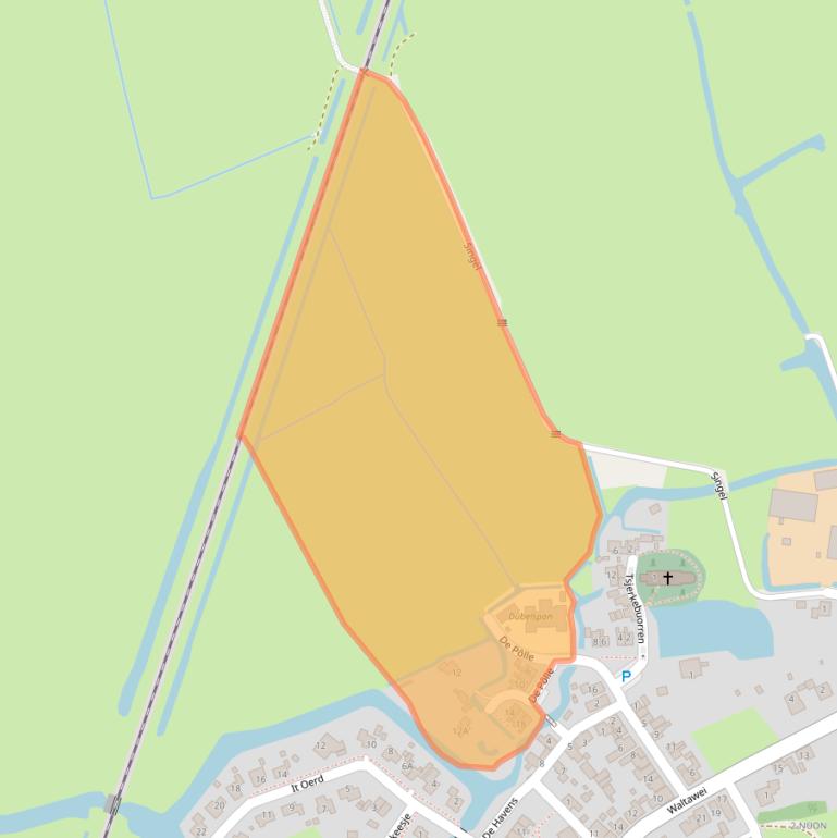 Kaart van postcodegebied 8635MD.