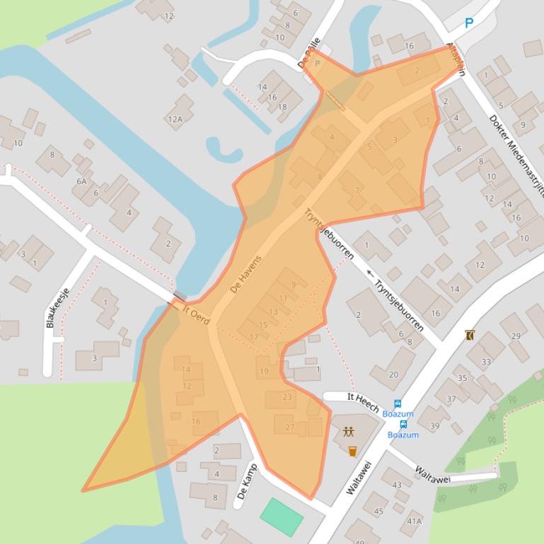 Kaart van postcodegebied 8635ME.