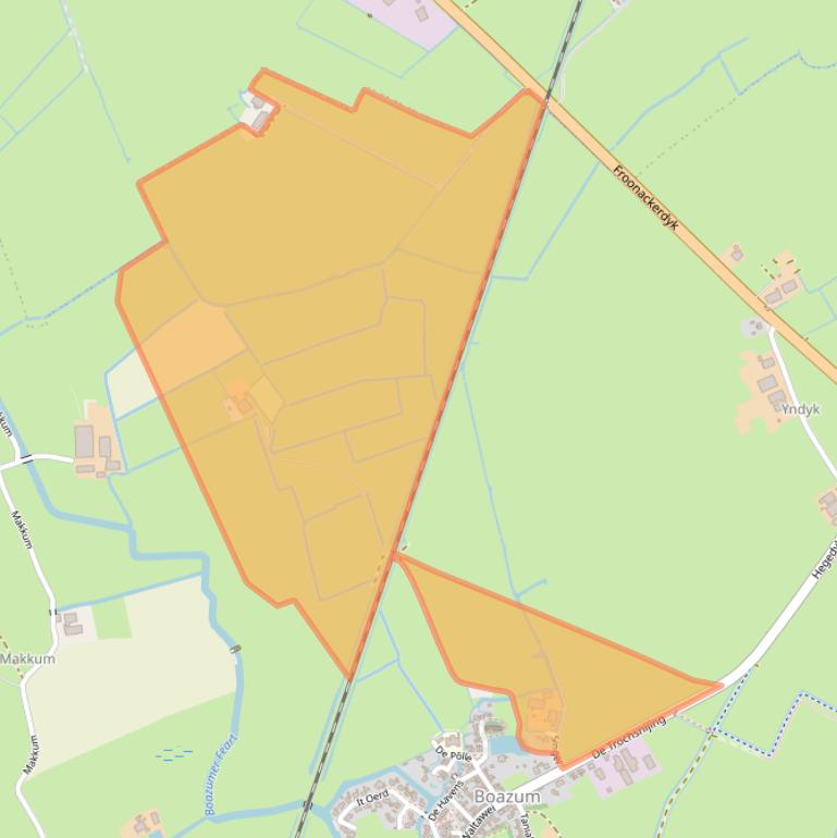 Kaart van postcodegebied 8635MK.