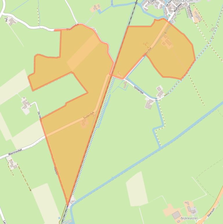 Kaart van postcodegebied 8635MR.