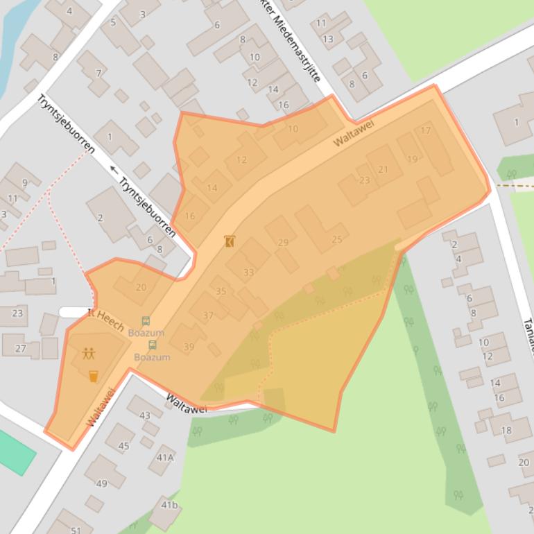 Kaart van postcodegebied 8635MZ.