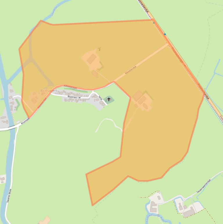 Kaart van postcodegebied 8636VC.