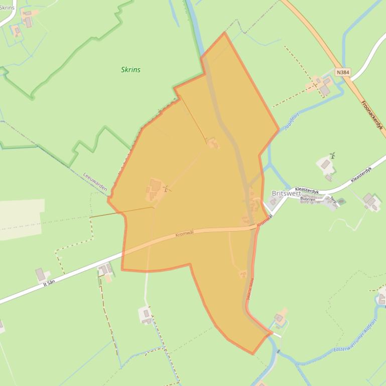 Kaart van postcodegebied 8636VD.