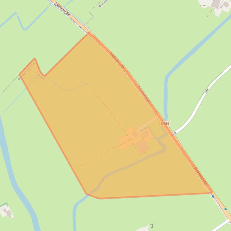 Kaart van postcodegebied 8636VZ.