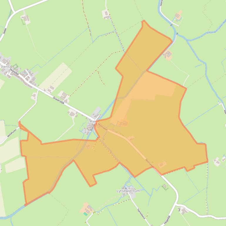 Kaart van postcodegebied 8641WS.