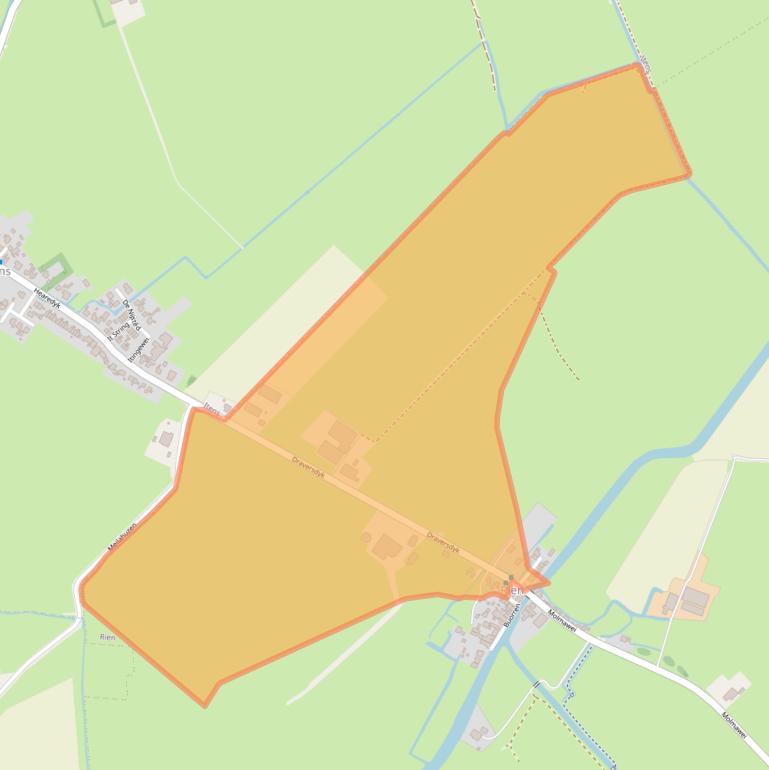 Kaart van postcodegebied 8641WT.