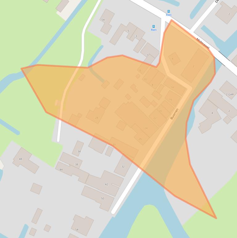 Kaart van postcodegebied 8641WV.