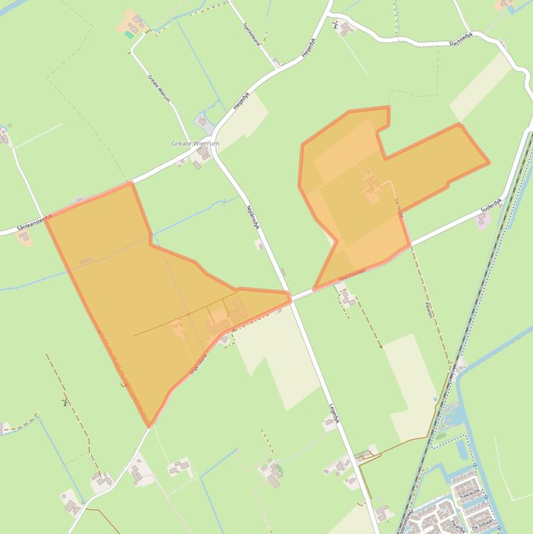 Kaart van postcodegebied 8642WB.