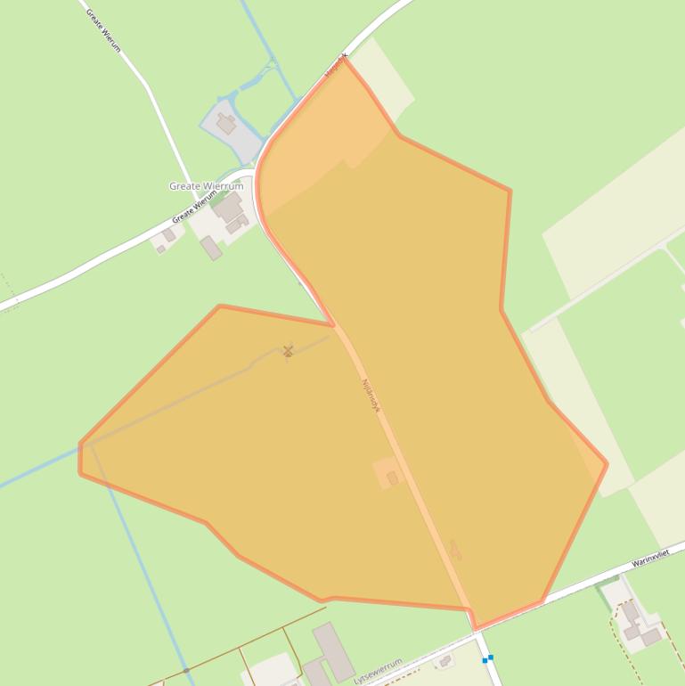 Kaart van postcodegebied 8642WC.