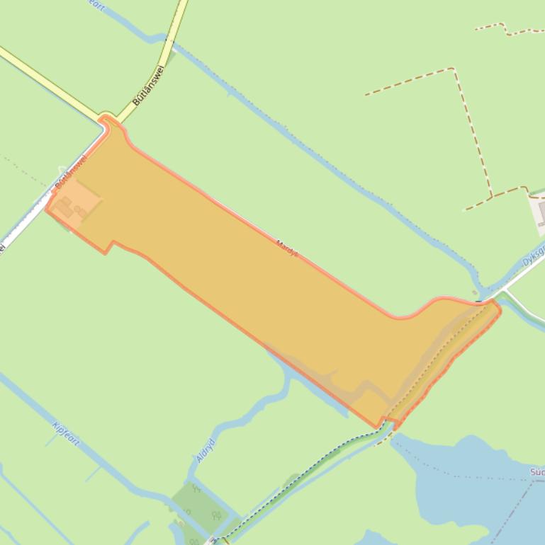 Kaart van postcodegebied 8647SL.