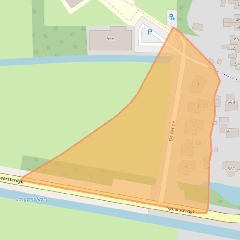 Kaart van postcodegebied 8647SP.