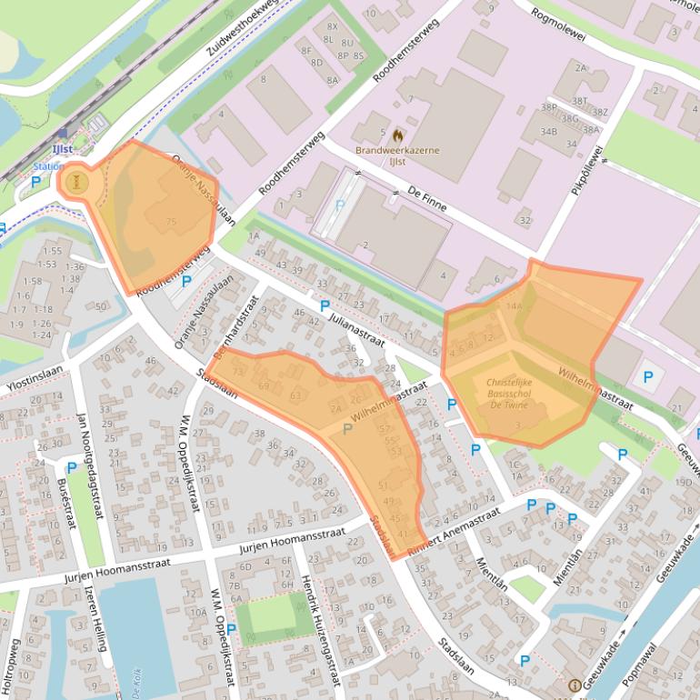 Kaart van postcodegebied 8651AC.