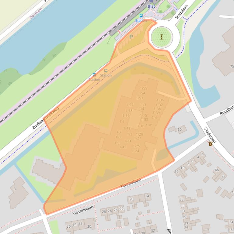 Kaart van postcodegebied 8651AP.