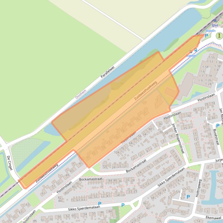 Kaart van postcodegebied 8651AR.