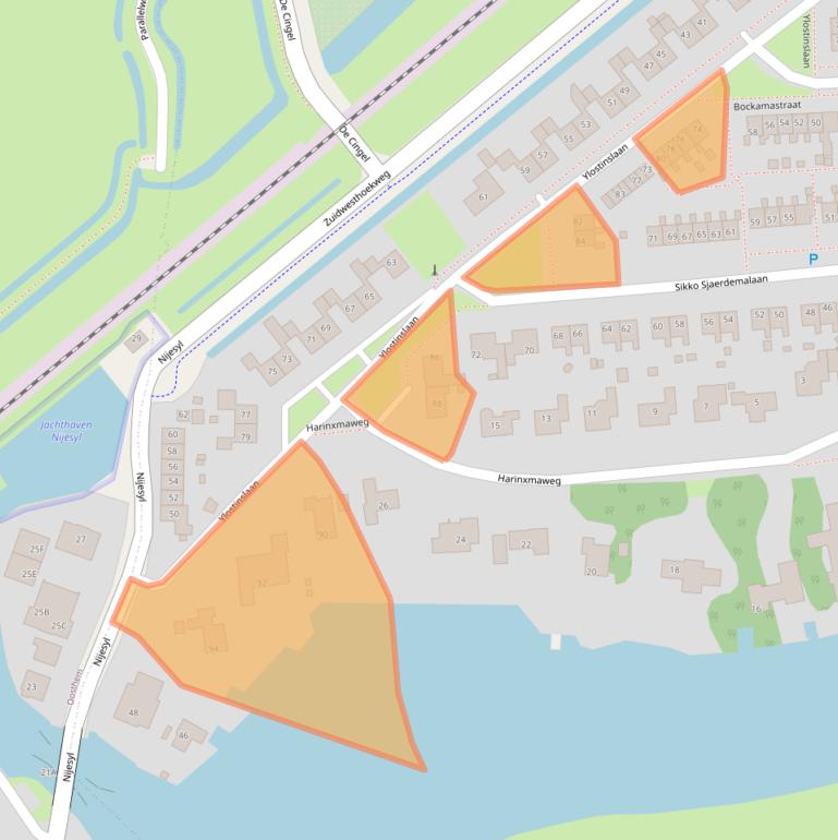 Kaart van postcodegebied 8651AW.