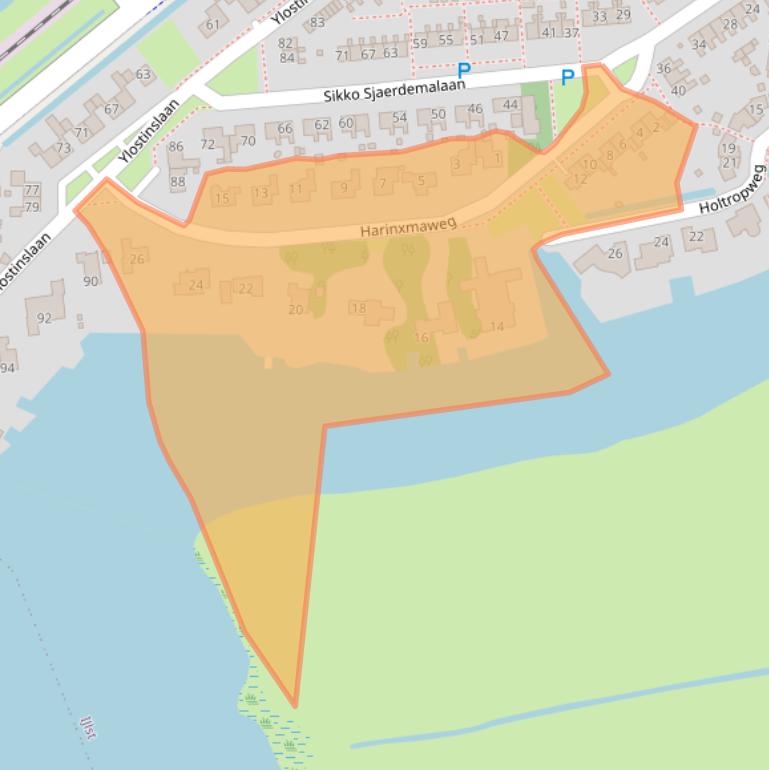 Kaart van postcodegebied 8651AX.