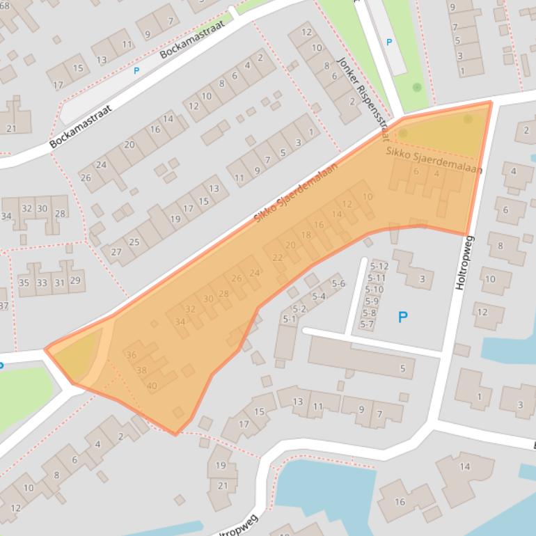 Kaart van postcodegebied 8651BB.