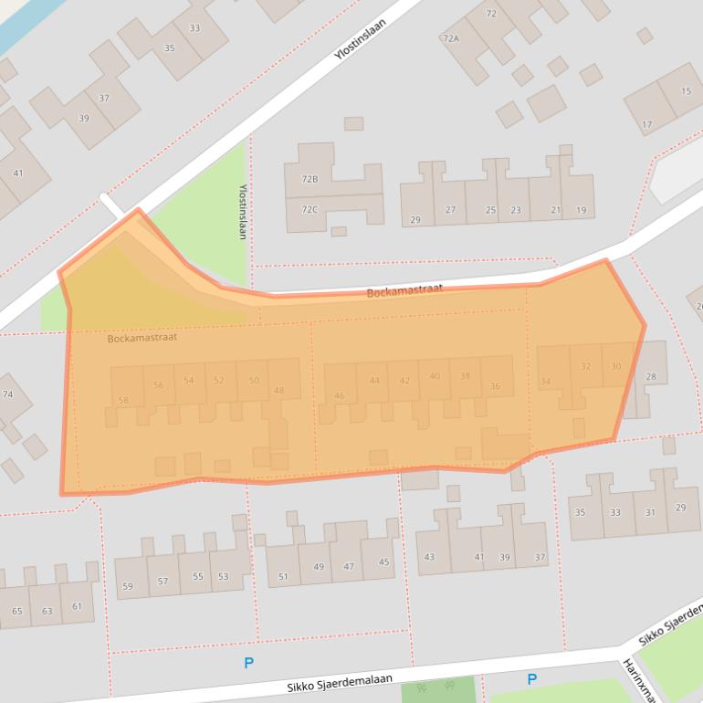 Kaart van postcodegebied 8651BG.