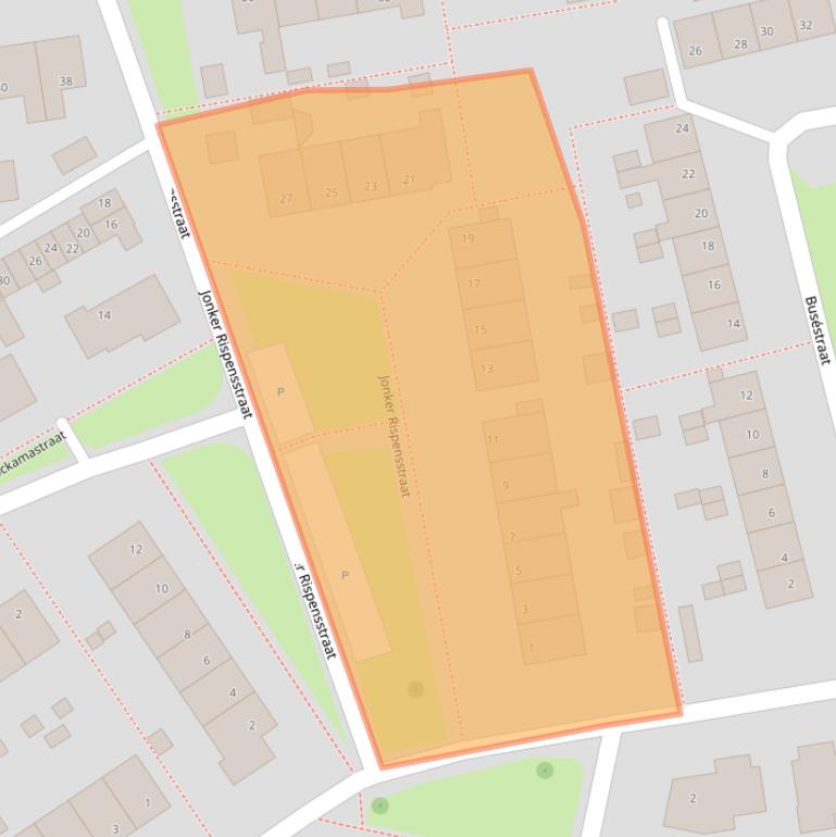 Kaart van postcodegebied 8651BJ.