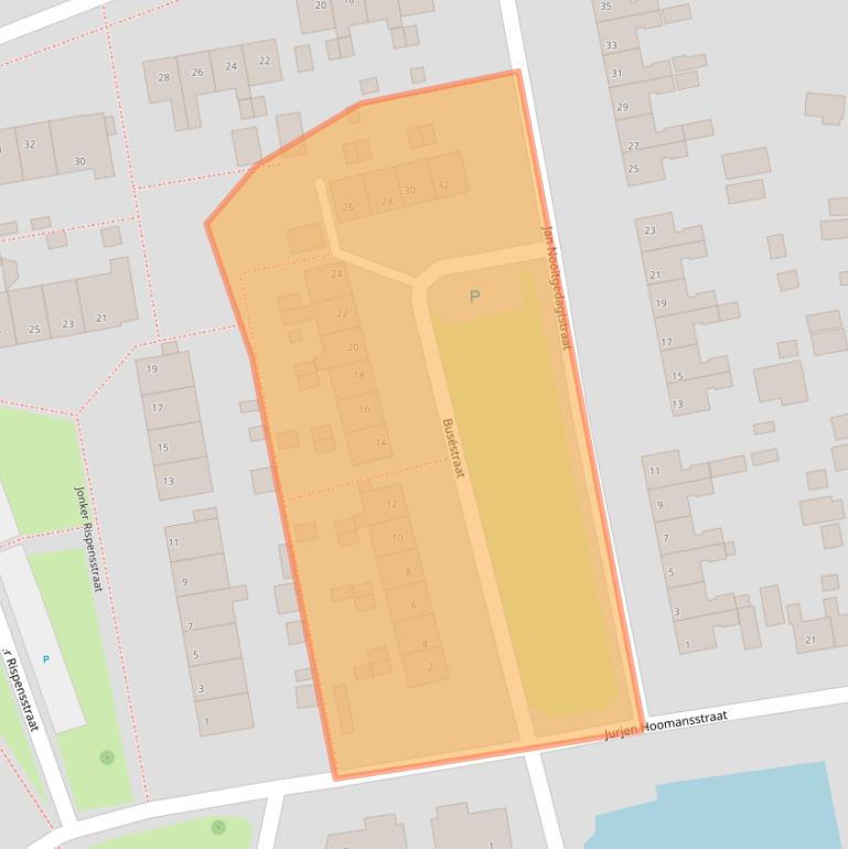 Kaart van postcodegebied 8651BK.