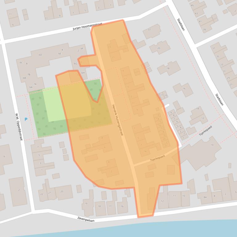 Kaart van postcodegebied 8651BS.