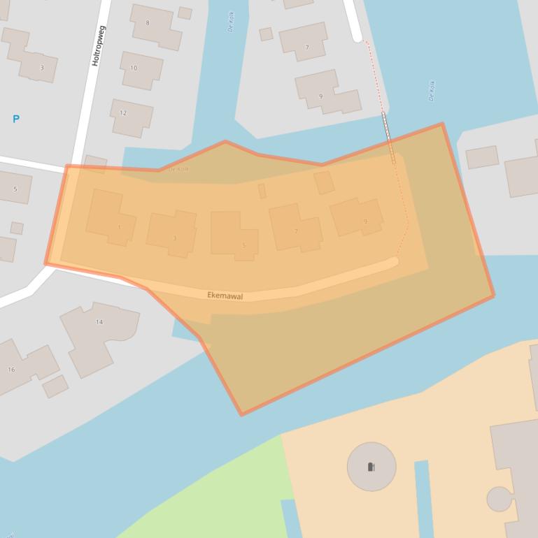 Kaart van postcodegebied 8651BV.