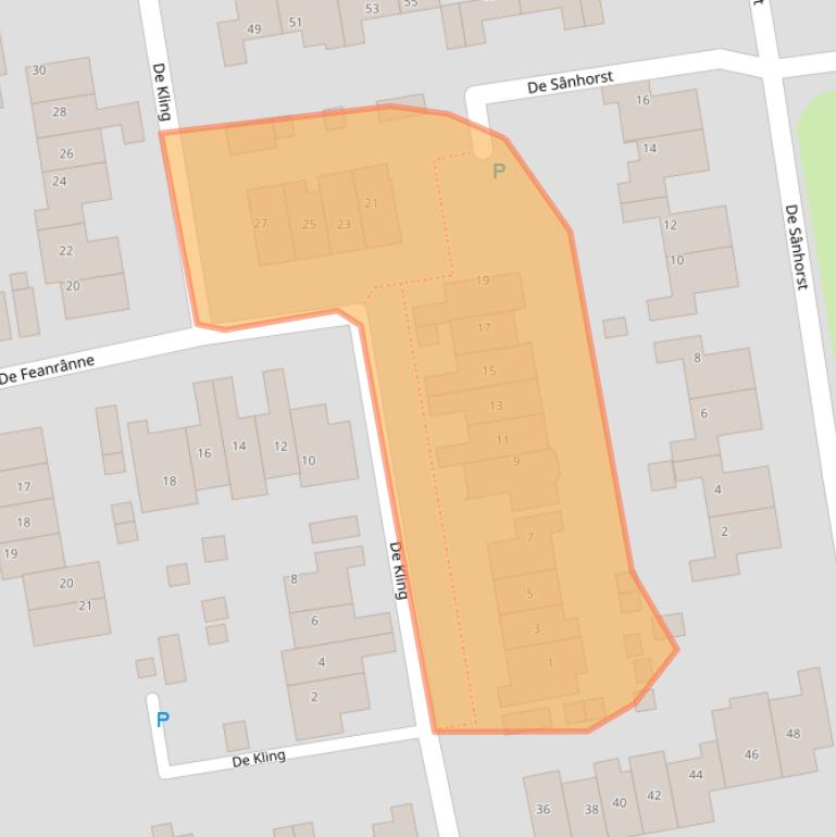 Kaart van postcodegebied 8651CL.