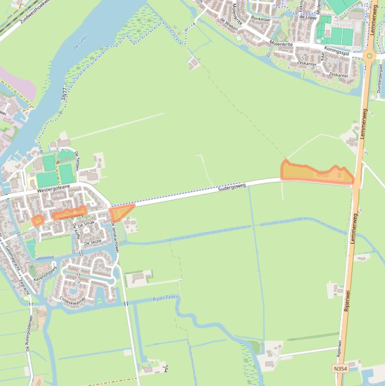 Kaart van postcodegebied 8651CN.