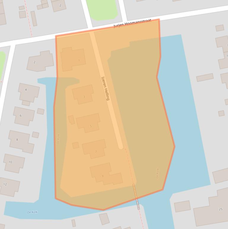 Kaart van postcodegebied 8651DD.