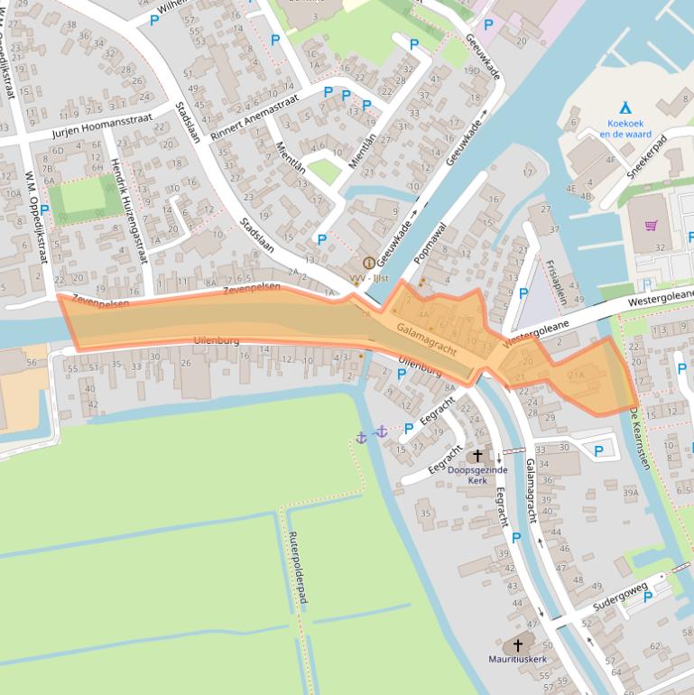 Kaart van postcodegebied 8651EB.