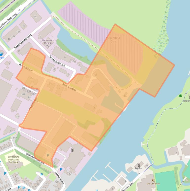 Kaart van postcodegebied 8651EP.