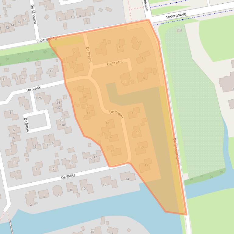 Kaart van postcodegebied 8651GA.