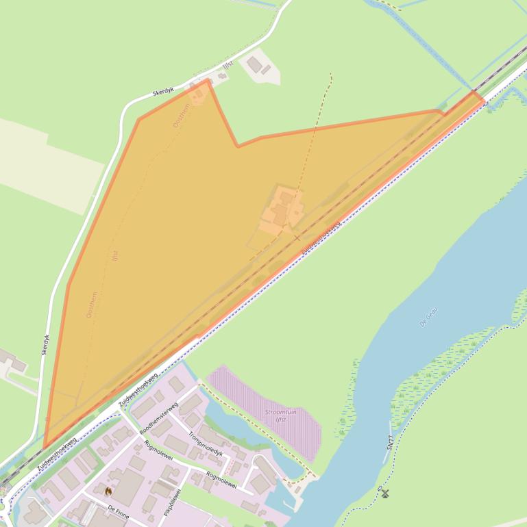 Kaart van postcodegebied 8651JB.