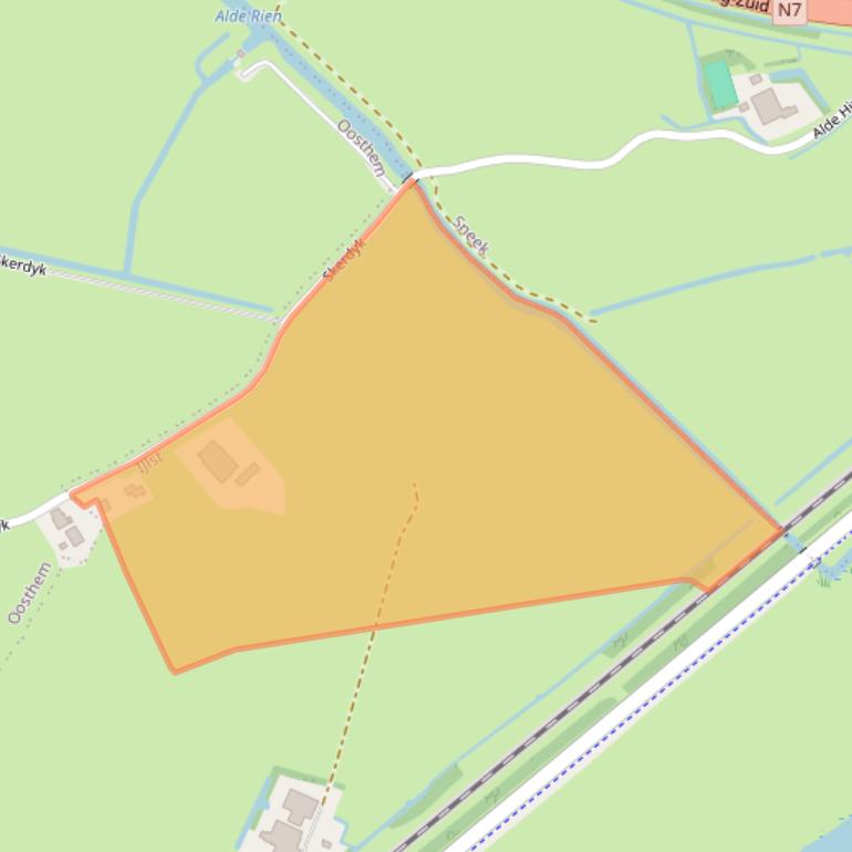 Kaart van postcodegebied 8651NA.