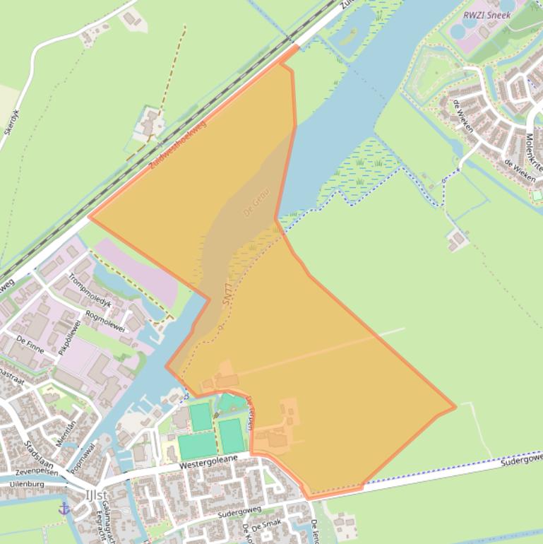 Kaart van postcodegebied 8651NG.