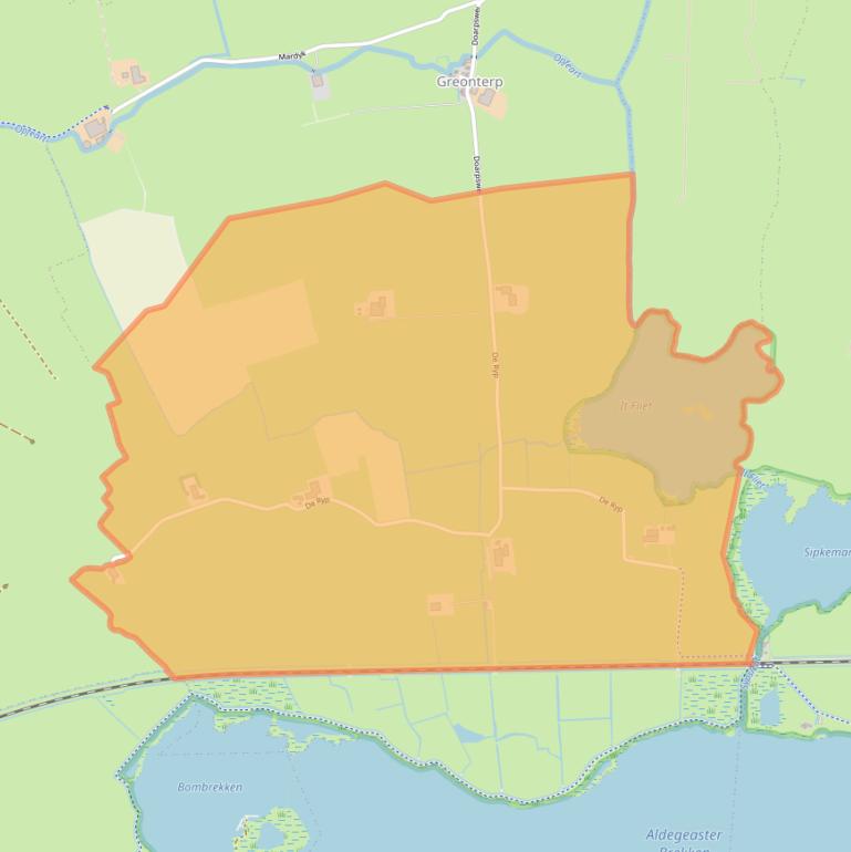 Kaart van postcodegebied 8658LL.