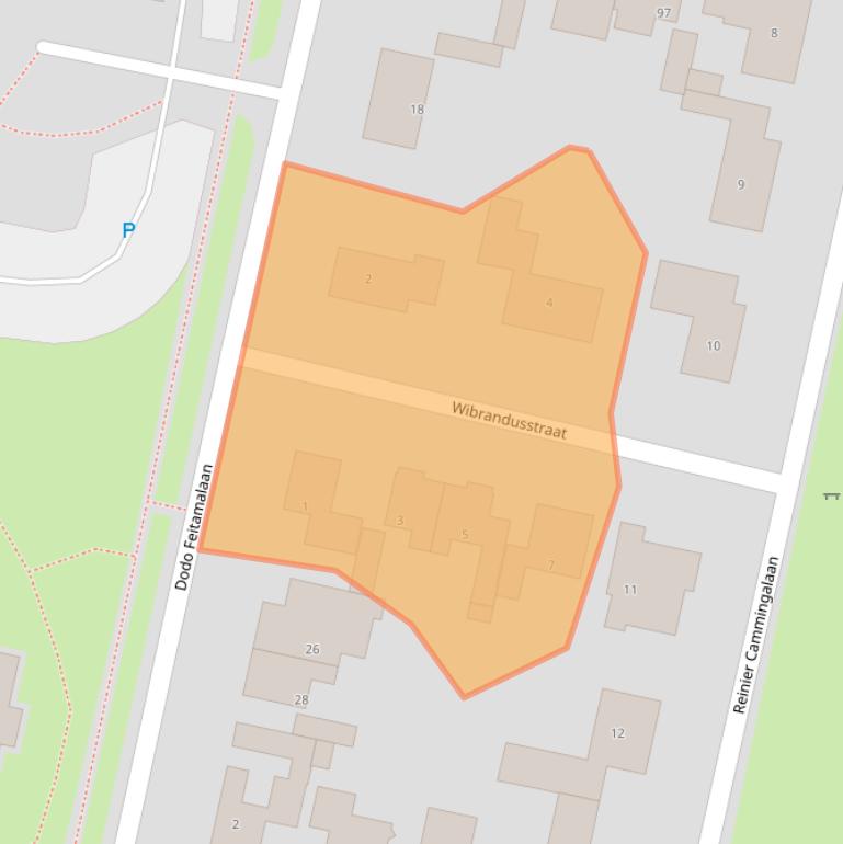 Kaart van postcodegebied 8701AC.