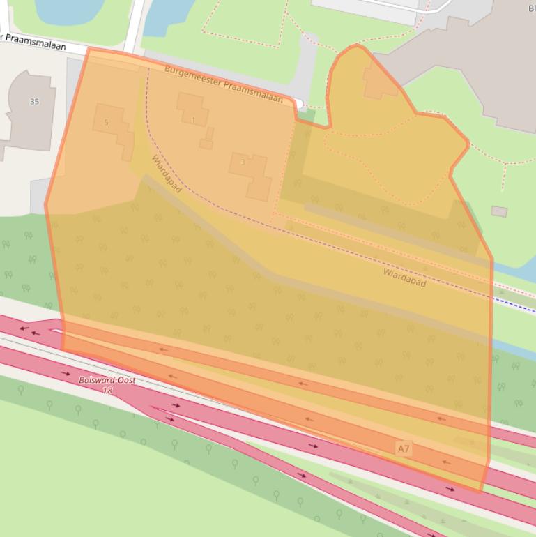Kaart van postcodegebied 8701AN.