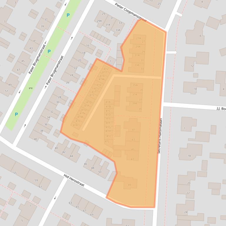 Kaart van postcodegebied 8701AW.