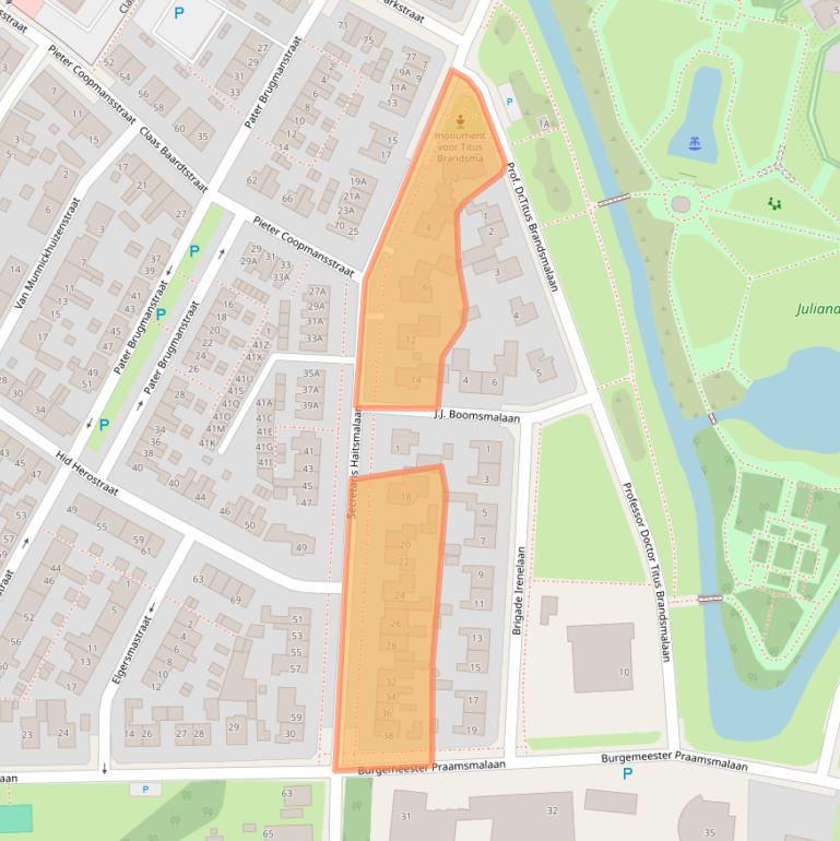 Kaart van postcodegebied 8701AZ.