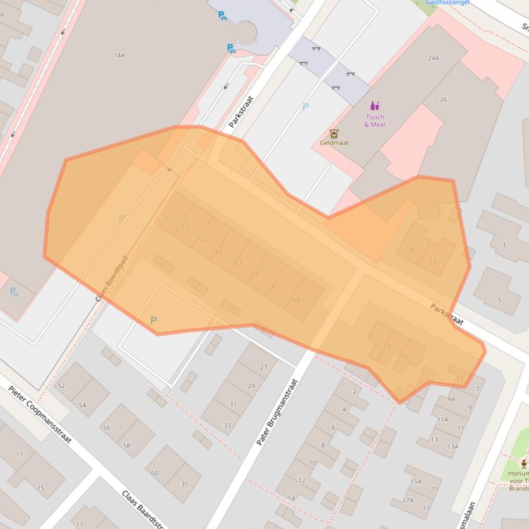 Kaart van postcodegebied 8701BA.