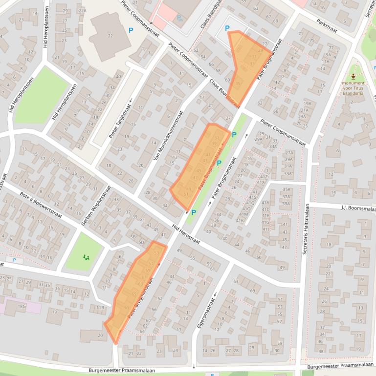 Kaart van postcodegebied 8701BE.