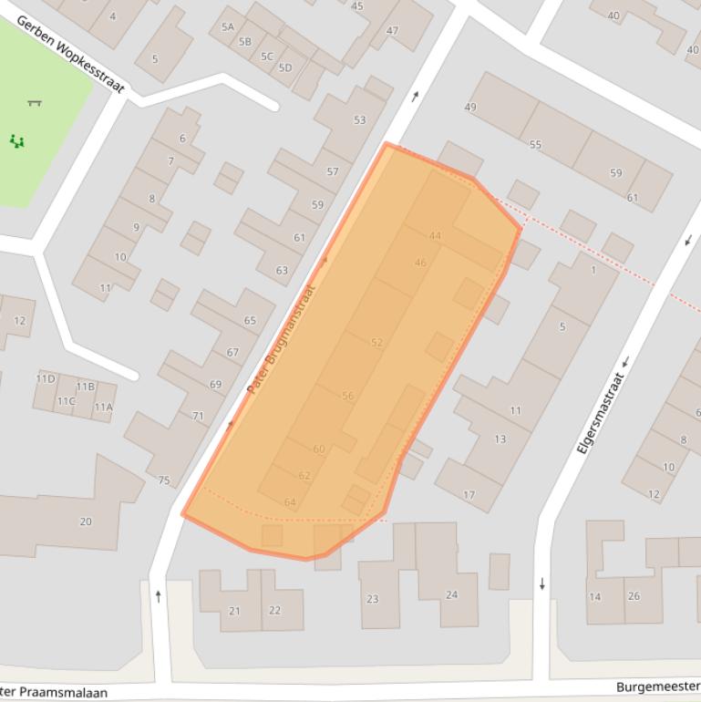 Kaart van postcodegebied 8701BH.