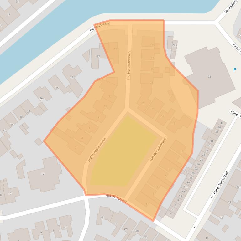 Kaart van postcodegebied 8701BS.