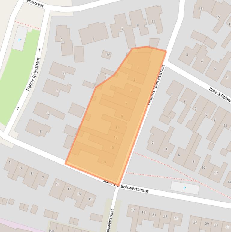 Kaart van postcodegebied 8701CD.